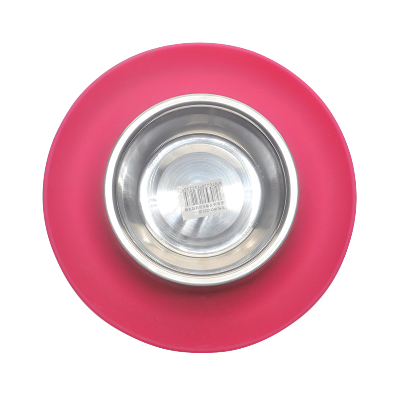 環(huán)保硅膠碗紅綠兩色，可供中小型寵物使用